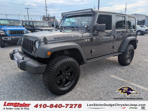 2016 Jeep Wrangler Unlimited Black Bear